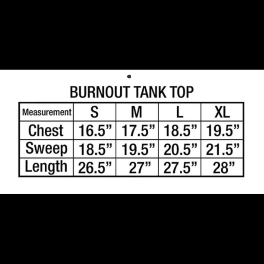 Ever Hottie Burn Out Tank White Large - Picture 4 of 4